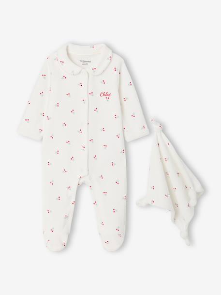 Gift set sleepsuit and comforter for newborn ecru 