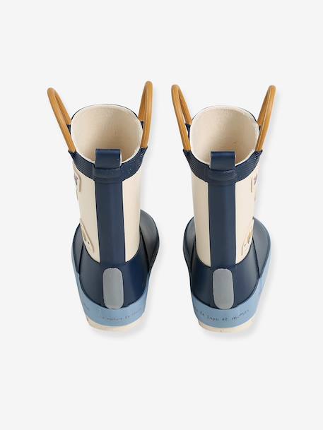 Striped Wellies for Babies light blue+navy blue+printed green+striped navy blue 