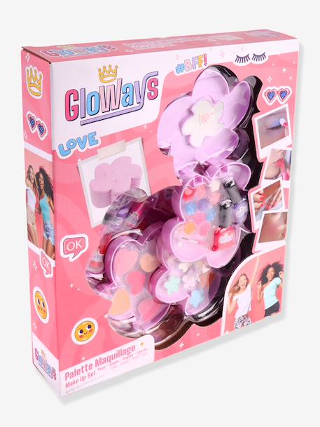 Gloways flower 4-tier make-up gift set rose 