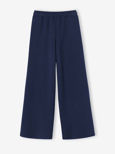 Wide-leg sports trousers for girls anthracite 