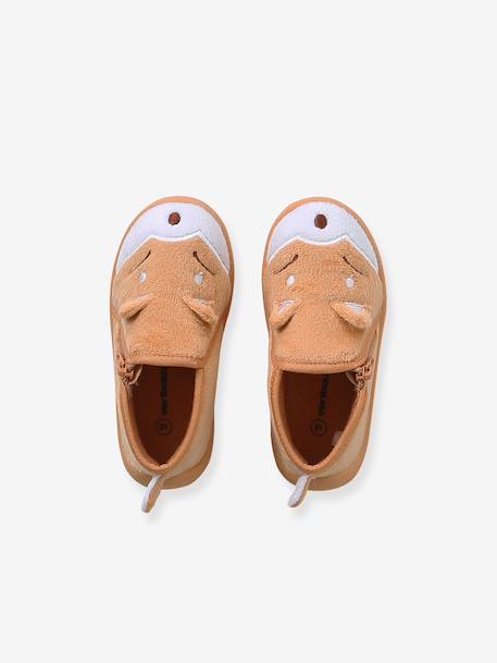 Canvas Slippers with Zip, for Babies beige+pale pink+printed beige+printed white+vanilla 
