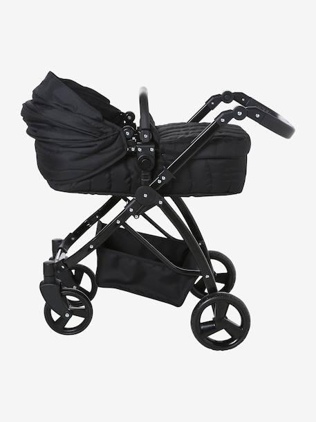3-in-1 doll pram black 