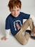 Long-sleeved T-shirt with layered look for boys navy blue 