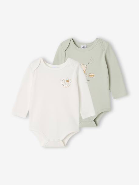 Pack of 2 Winnie the Pooh bodysuits aqua green 
