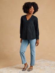 Maternity-Nursing Clothes-Broderie Anglaise Blouse for Maternity & Nursing, ENVIE DE FRAISE