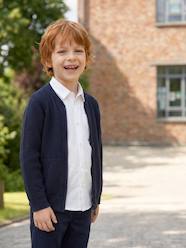 -Long-Sleeved Varsity Cardigan for Boys