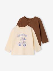 -Pack of 2 long-sleeved T-shirts for baby