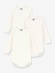 -Pack of 3 long-sleeved bodysuits by PETIT BATEAU 