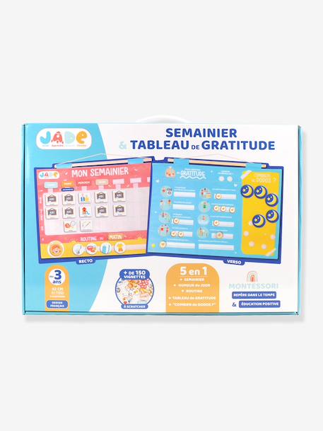 Weekly planner calendar by J.A.D.E Montessori multicoloured 