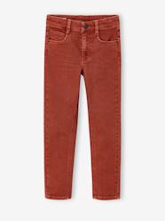 Boys-MEDIUM Hip, MorphologiK Slim Leg Coloured Trousers, for Boys