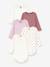 Pack of 5 long-sleeved bodysuits by PETIT BATEAU rose 