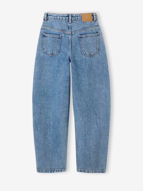 Barrel jeans for girls medium blue 