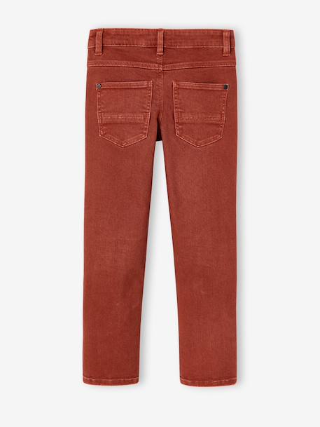 MEDIUM Hip, MorphologiK Slim Leg Coloured Trousers, for Boys beige+black+clay beige+night blue+petrol blue+rust+tomato red 