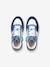Leather lace-up trainers for boys navy blue 