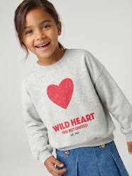 -Crewneck sweatshirt with long sleeves for girls