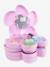 Gloways flower 4-tier make-up gift set rose 