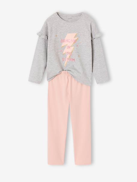 Pack of 2 pyjamas for girls rosy 