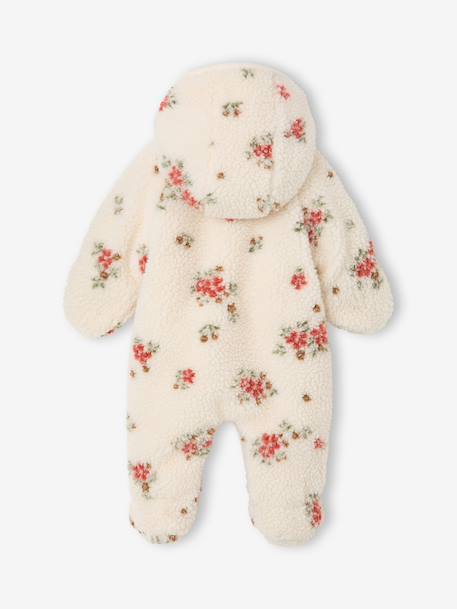 Newborn snowsuit for baby vanilla 
