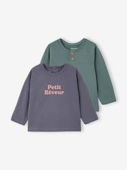 -Pack of 2 long-sleeved T-shirts for baby