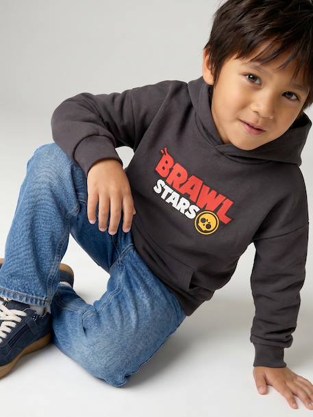 Hooded Brawl Stars sweatshirt for boys anthracite 