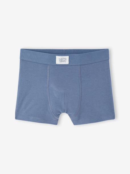 Pack of 5 boxer shorts for boys denim blue 