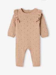 Baby-Knitted playsuit for baby girls