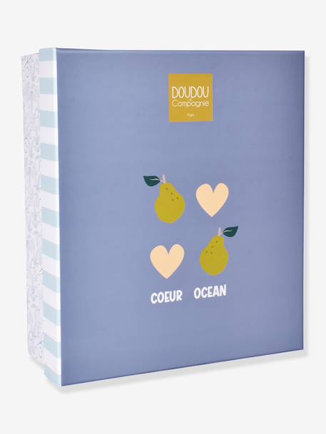Ocean heart bunny comforter 25 cm blue 