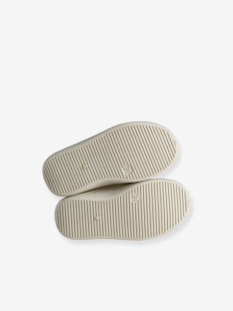 Canvas Slippers with Zip, for Babies beige+pale pink+printed beige+printed white+vanilla 