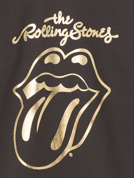Hooded sweatshirt dress Rolling Stones for girls anthracite 