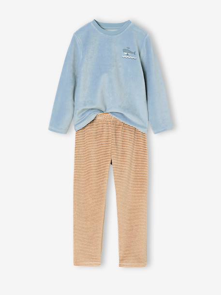Pack of 2 pyjamas for boys crystal blue 
