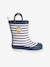 Striped Wellies for Babies light blue+navy blue+printed green+striped navy blue 