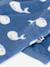 Baby whale print sleepsuit by PETIT BATEAU night blue 