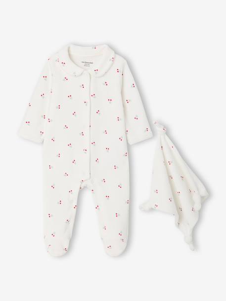 Gift set sleepsuit and comforter for newborn ecru 