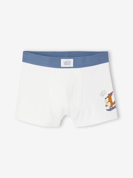 Pack of 5 boxer shorts for boys denim blue 