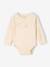 Pack of 5 long-sleeved bodysuits for baby caramel 