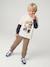 Jogging bottoms for boys beige+fir green+navy blue 