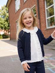 -Girl's English embroidery shirt