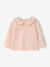 Long Sleeve Top with Peter Pan Collar, for Babies aqua green+Beige+pale pink 