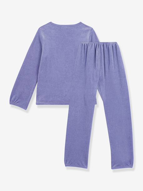 Kids' pyjamas with hearts by PETIT BATEAU blue 