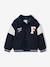 Teddy jacket with detachable hood for boys navy blue 