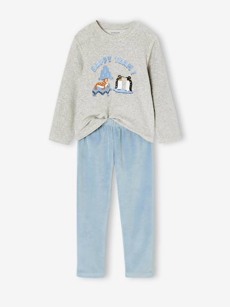 Pack of 2 pyjamas for boys crystal blue 