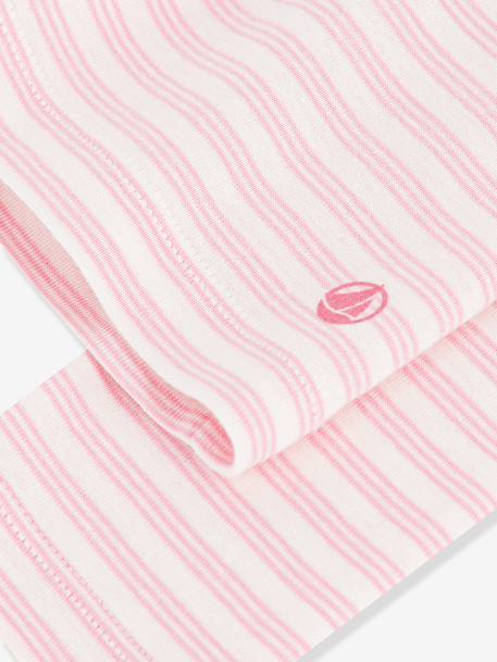 Striped roll-neck top for kids by PETIT BATEAU rose 