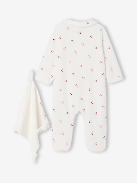Gift set sleepsuit and comforter for newborn ecru 