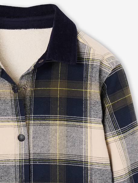 Long-sleeved shirt for boys navy blue 