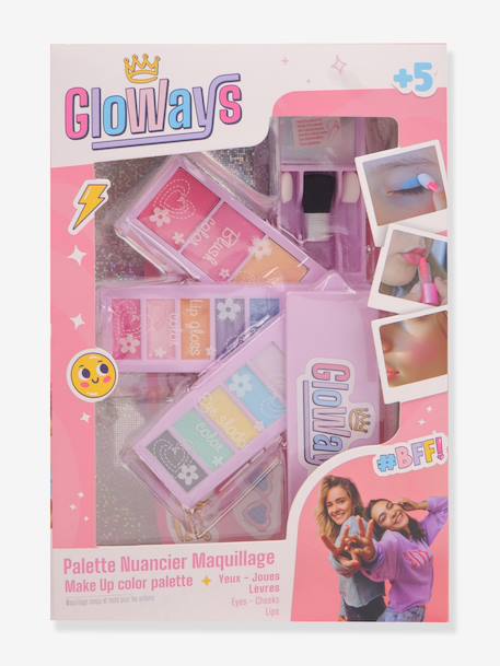 Gloways 4-tier makeup case rose 