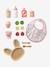 FSC®100% wooden doll mealtime set rose 