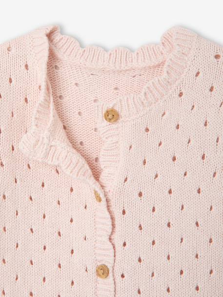 Newborn playsuit and hat set for girls pale pink 