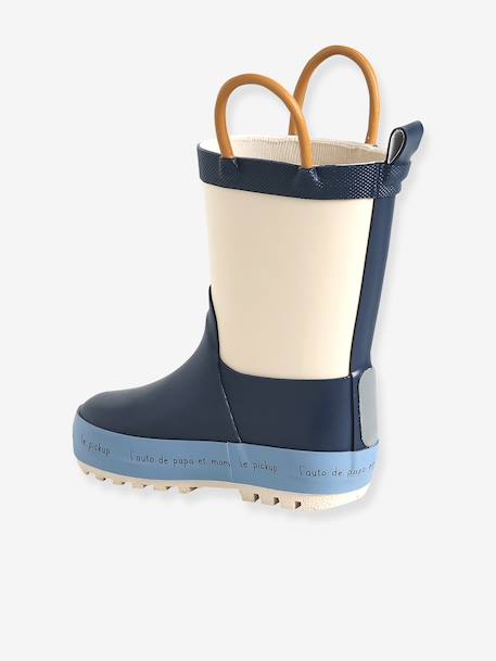 Striped Wellies for Babies light blue+navy blue+printed green+striped navy blue 