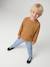 Long-sleeved T-shirt for boys fir green+ocean blue+ochre 