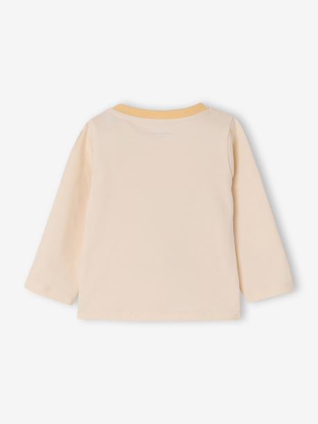 Long-sleeved T-shirt for baby boys vanilla 